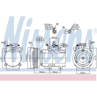 Компресор кондиціонера NISSENS 89238