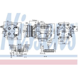 Компресор кондиціонера NISSENS 89240