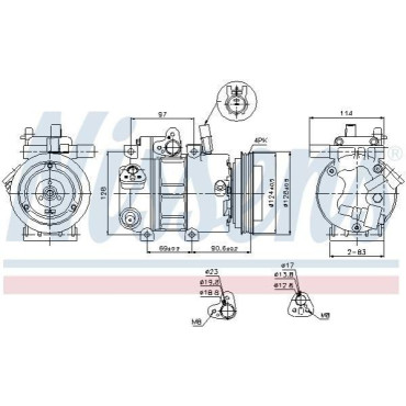 Компрессор кондиционера NISSENS 89296