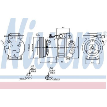 Компресор кондиціонера NISSENS 89298