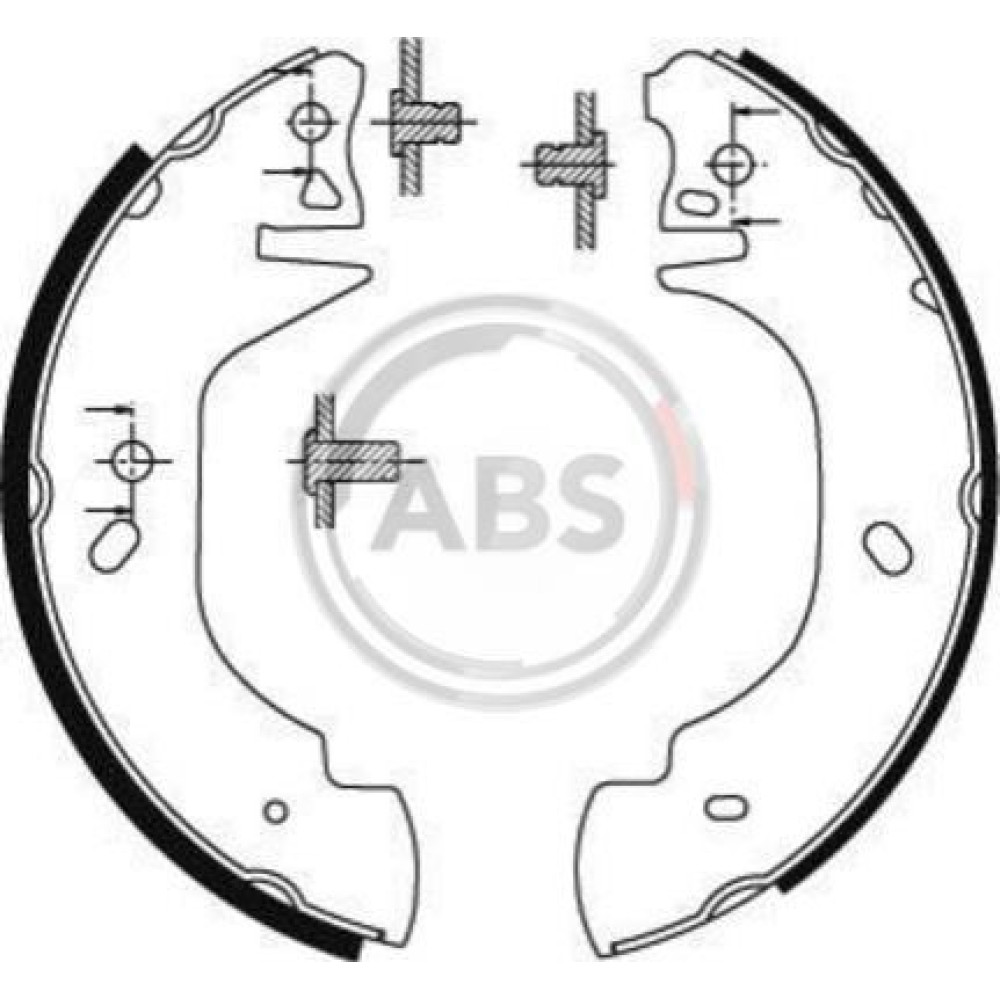 Гальмівні колодки задні ABS 8940