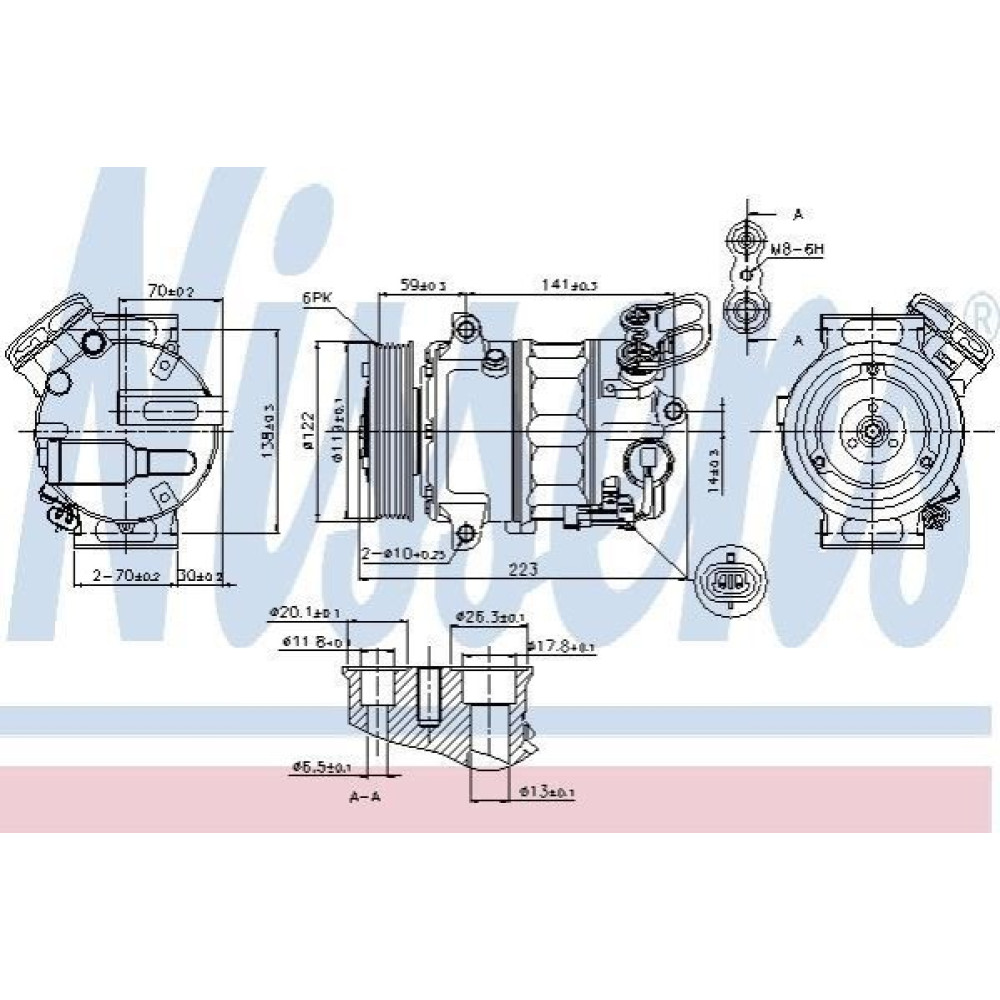 Компресор кондиціонера NISSENS 89420