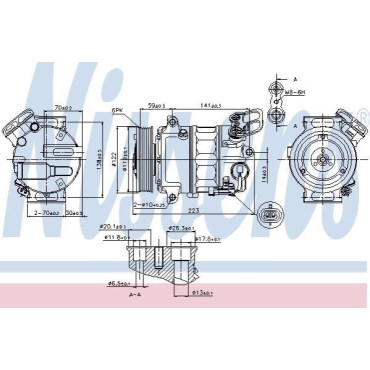 Компрессор кондиционера NISSENS 89420