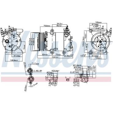 Компресор кондиціонера NISSENS 89571