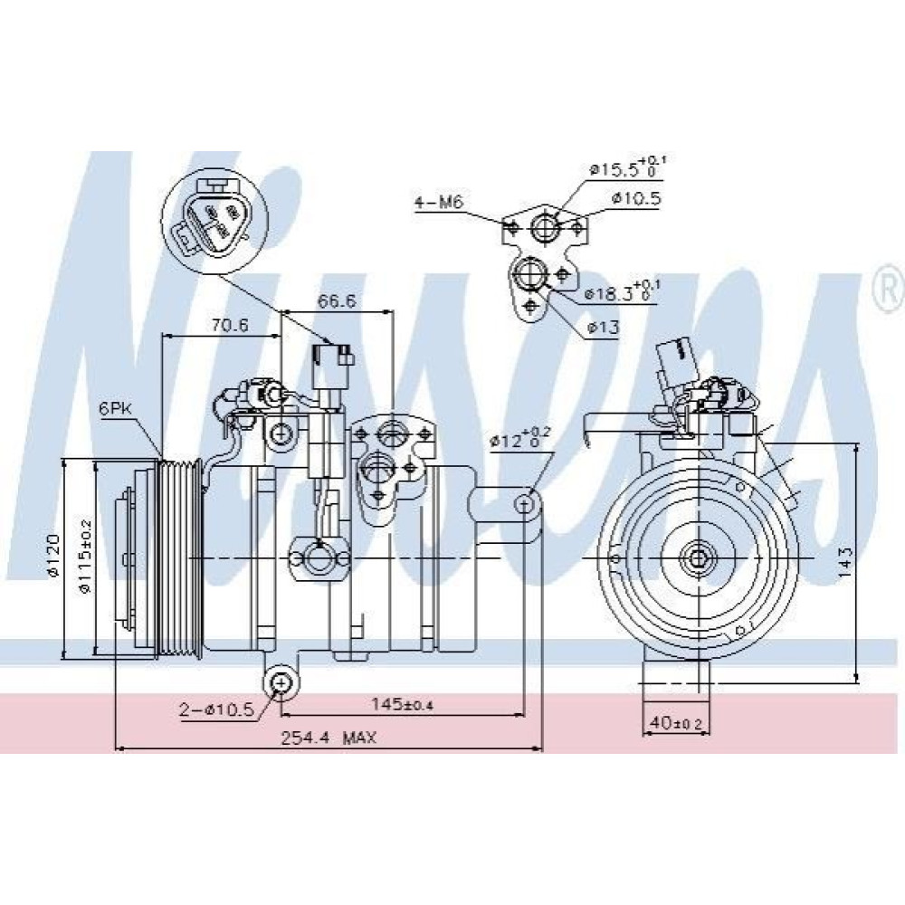 Компресор кондиціонера NISSENS 89607