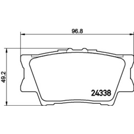 Гальмівні колодки задні HELLA PAGID 8db355006881