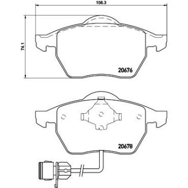 Колодки гальмівні дискові комплект, передні HELLA PAGID 8db355007461
