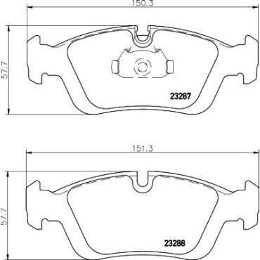 Колодки тормозные дисковые комплект передние HELLA PAGID 8db355008741
