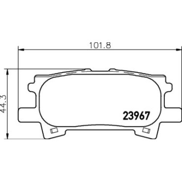Гальмівні колодки задні HELLA PAGID 8db355010621