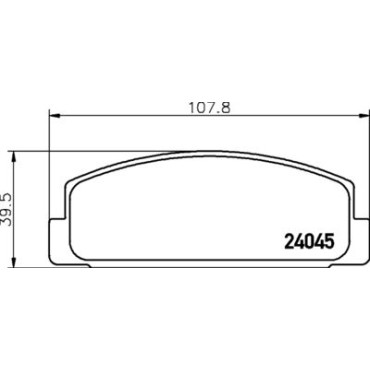 Колодки тормозные дисковые комплект задние HELLA PAGID 8db355011131