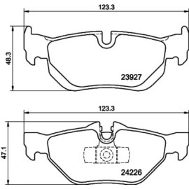 Колодки гальмівні дискові комплект, задній HELLA PAGID 8db355011301