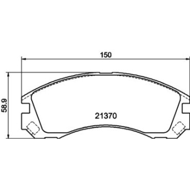 Тормозные колодки передние HELLA PAGID 8db355011751