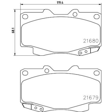 Гальмівні колодки передні HELLA PAGID 8db355013481