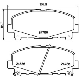 Тормозные колодки передние HELLA PAGID 8db355013881