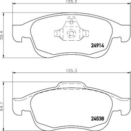 Колодки тормозные HELLA PAGID 8db355014791