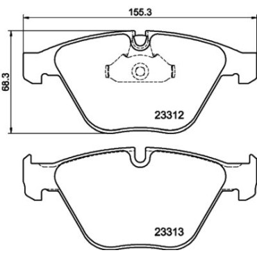 Колодки тормозные дисковые комплект передние HELLA PAGID 8db355015391