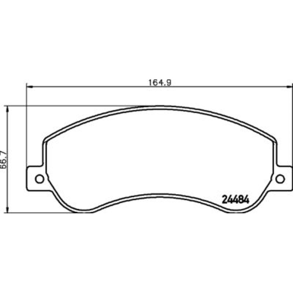 Колодки гальмівні дискові комплект передні HELLA PAGID 8db355015401