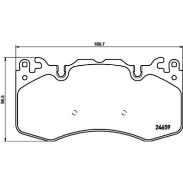 Колодки тормозные дисковые комплект, передние HELLA PAGID 8db355016151
