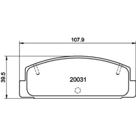 Колодки тормозные дисковые комплект задние HELLA PAGID 8db355016761
