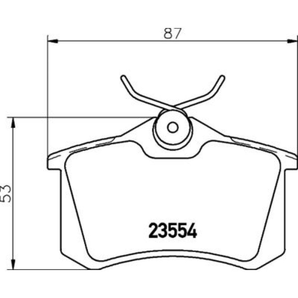 Тормозные колодки задние HELLA PAGID 8db355019911