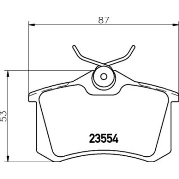 Тормозные колодки задние HELLA PAGID 8db355019911