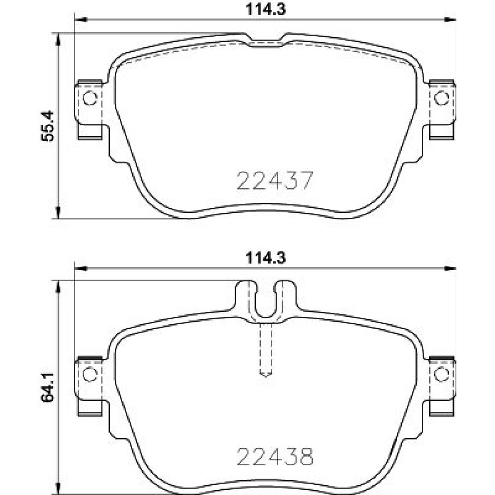 Колодки гальмівні дискові комплект задні HELLA PAGID 8db355025781