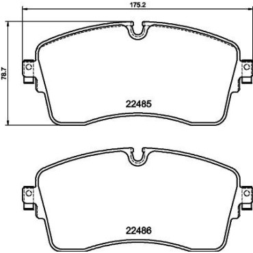 Колодки тормозные дисковый тормоз HELLA PAGID 8db355040361