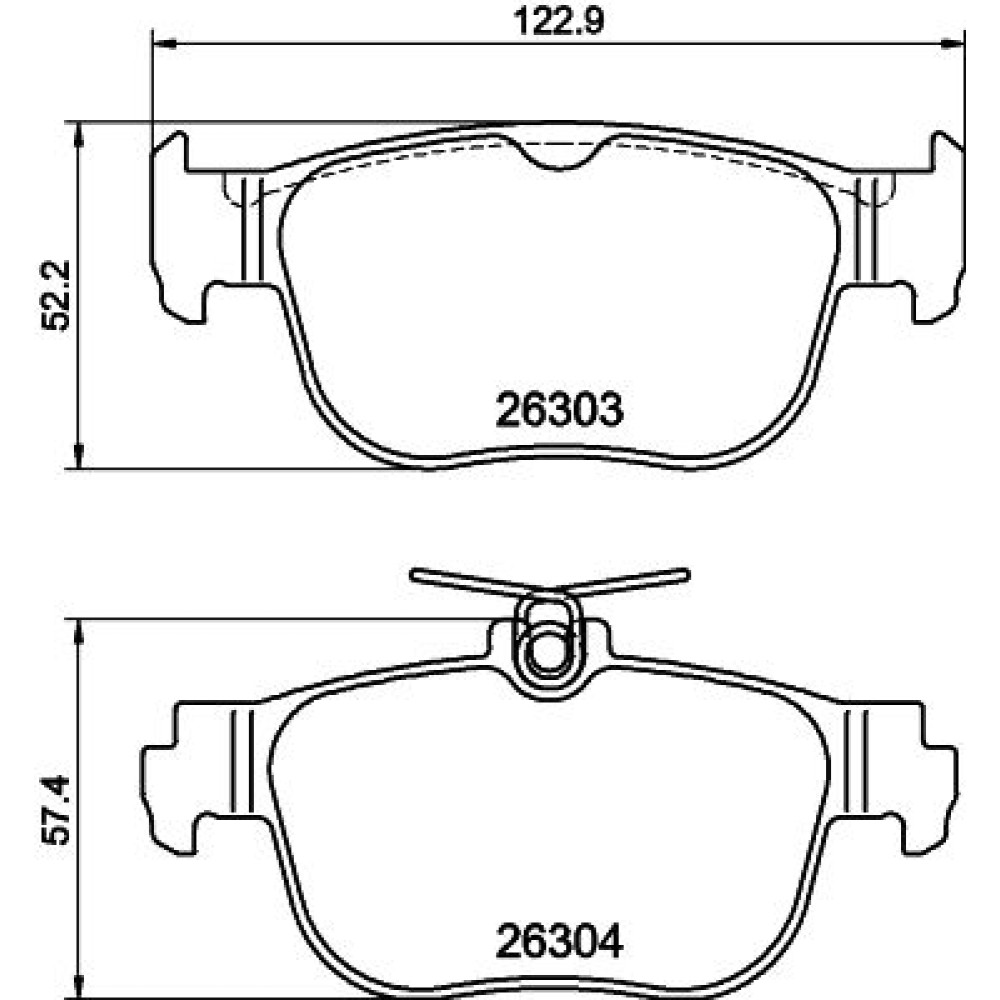 Комплект тормозных накладок дискового тормоза HELLA PAGID 8db355040981