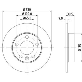 Тормозной диск HELLA PAGID 8dd355105411