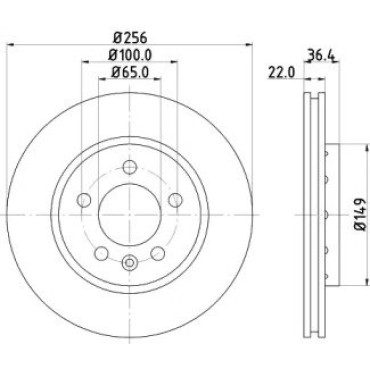 Диск тормозной HELLA PAGID 8dd355127451