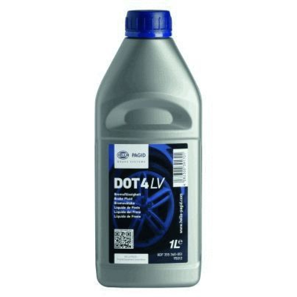 рідина гальмівна DOT 4 LV, 1л. HELLA PAGID 8df355360051