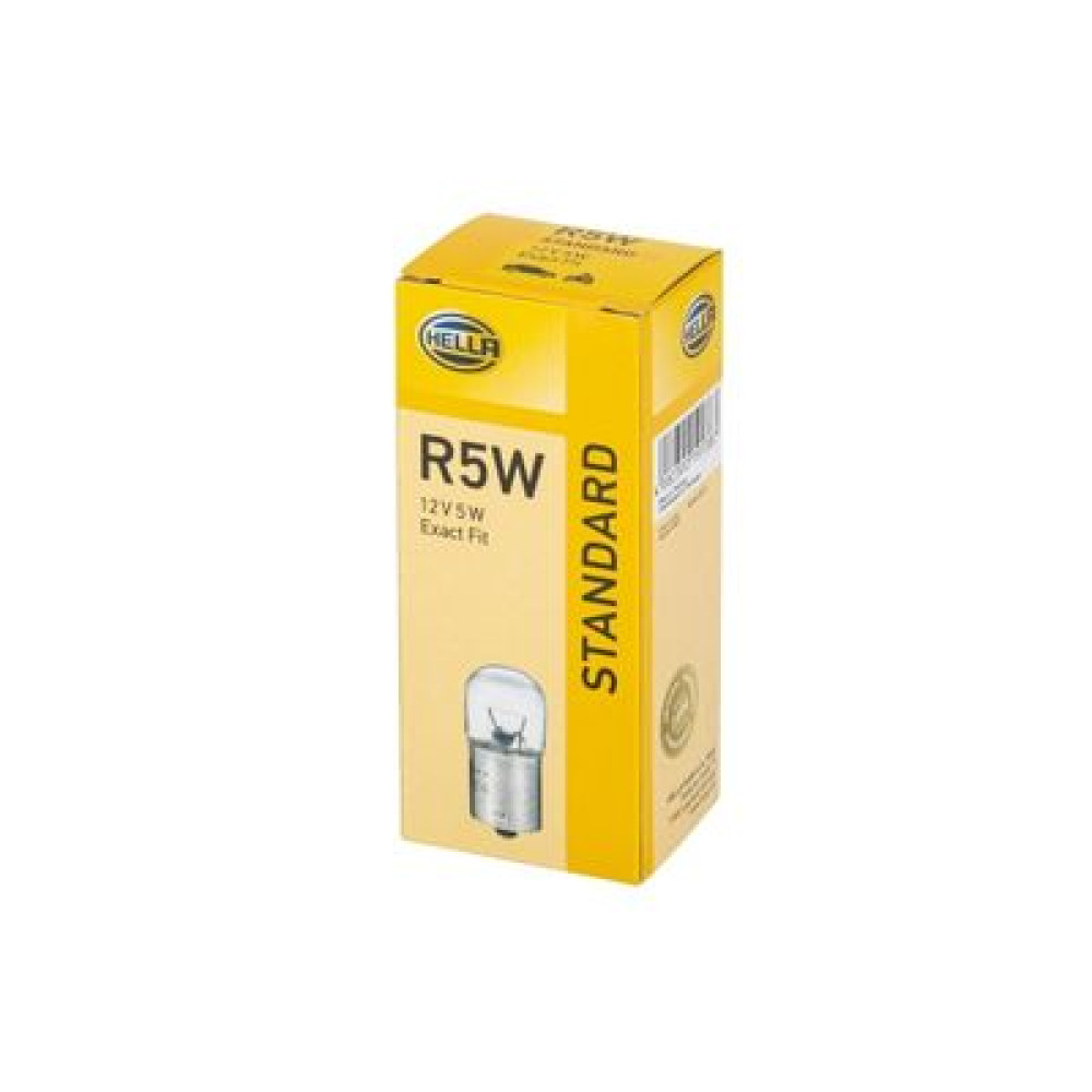 лампа розжарювання R5W 12V 5W BA15s HELLA 8ga002071121