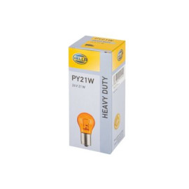 лампа накаливания, PY21W 24V 21W BAU 15s Amber HELLA 8ga006841241