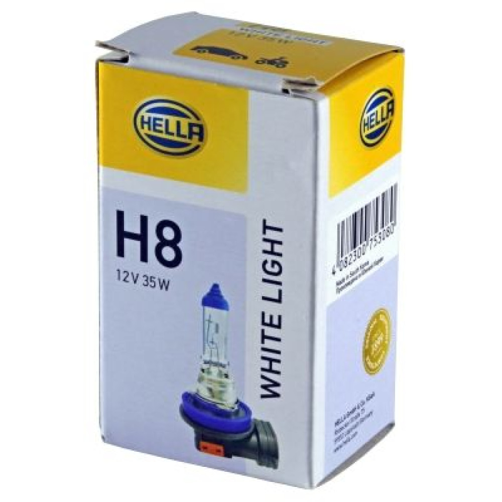 Лампа накаливания H8 12V 35W 4200K HELLA 8gh223498141