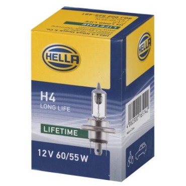 Автолампа H4 12V 60/55W P43T HELLA 8gj002525481