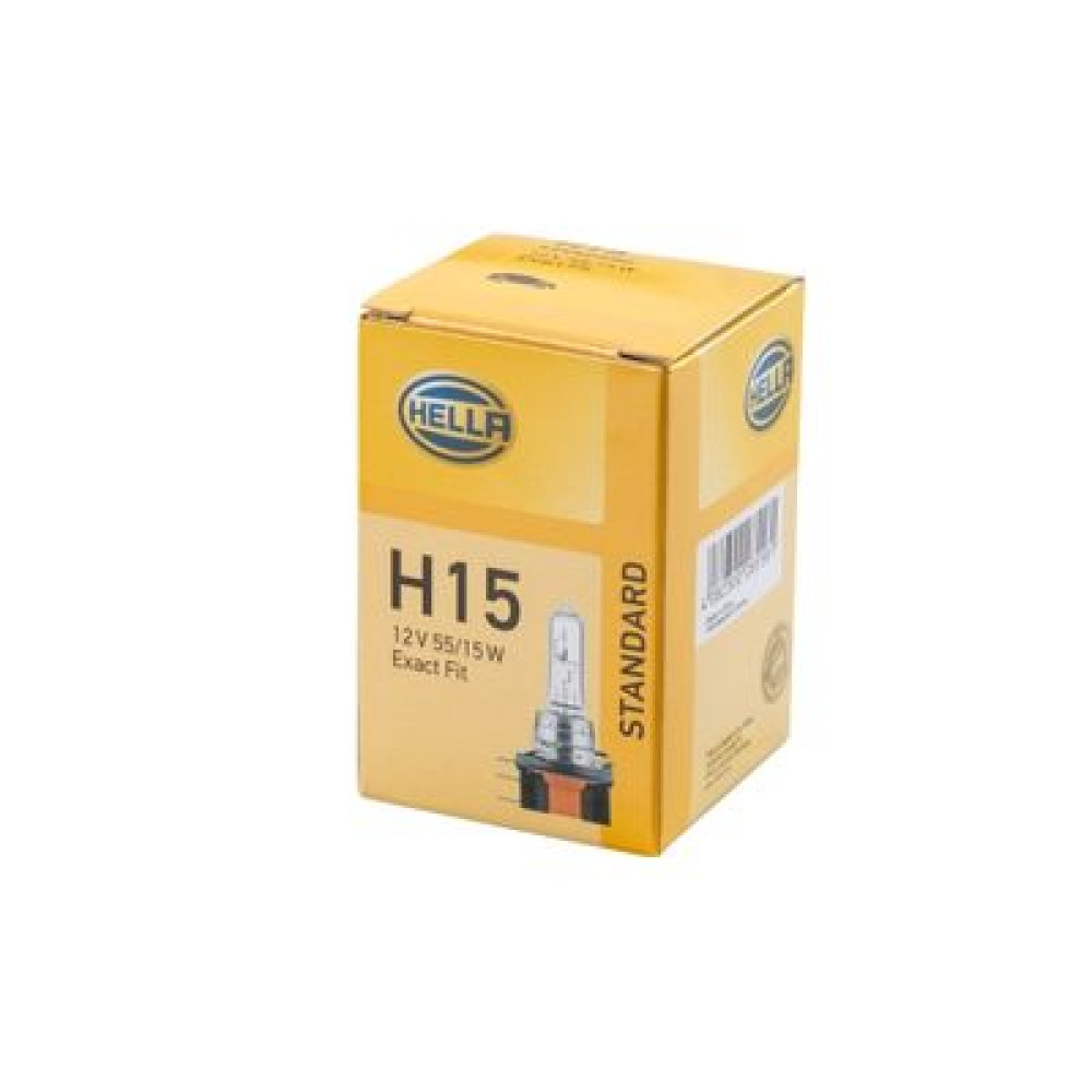 лампа накаливания, H15, 55/15W 12V HELLA 8gj168119001