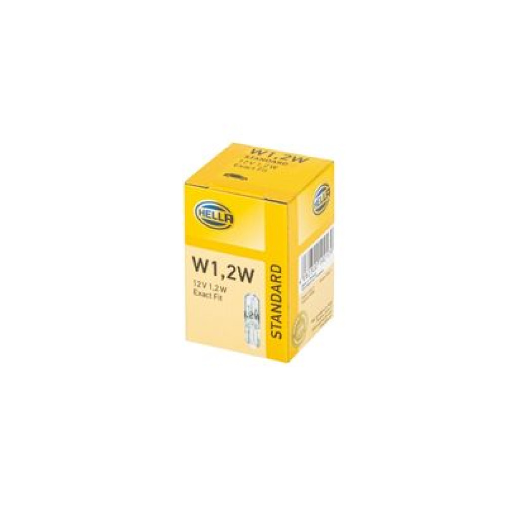 лампа накаливания, W1,2W 12V 1,2W W 2 x 4,6d HELLA 8gp002095121