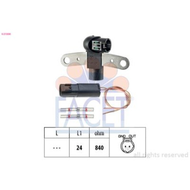 Датчик положения коленвала Renault Kangoo/Laguna/Megane/Scenic 1.5/1.9 dTi/dCi 97- FACET 90199k