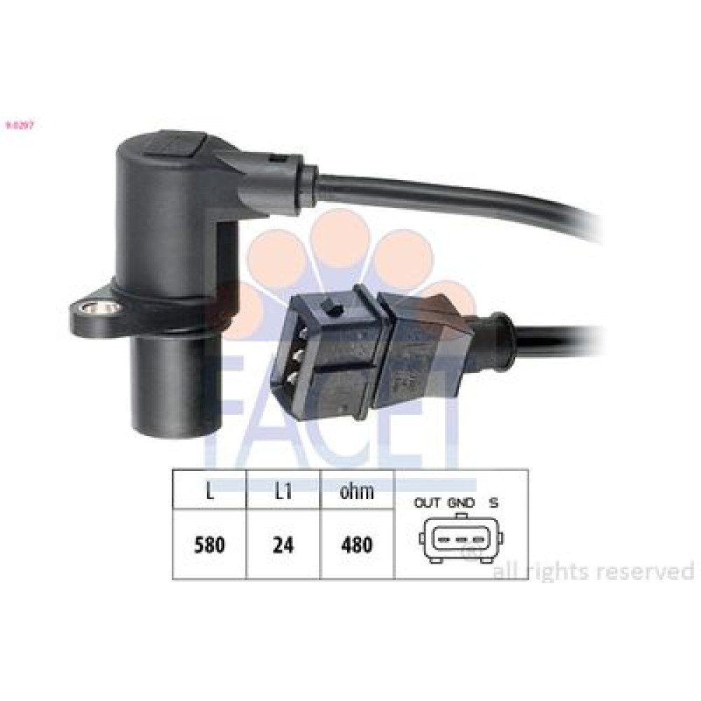 Датчик колінвала VW Passat / Audi A4 1.6/1.8 93-05 FACET 90297