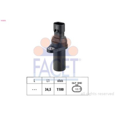 Датчик положения коленвала FACET 90378