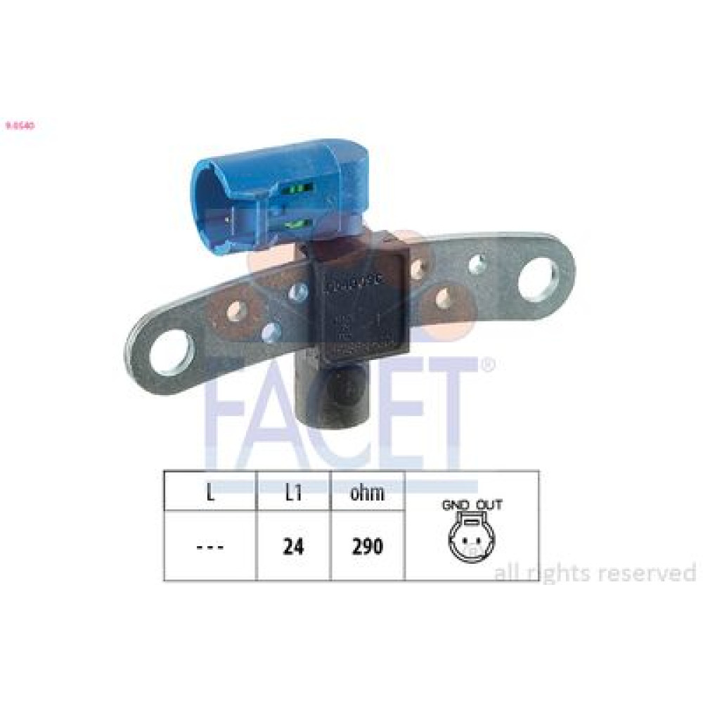 Датчик коленвала FACET 90540