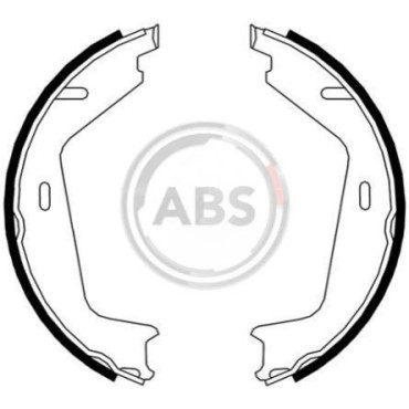 Колодки ручного тормоза ABS 9071