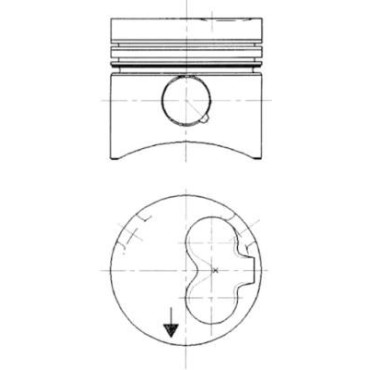 Поршень KOLBENSCHMIDT 90732620
