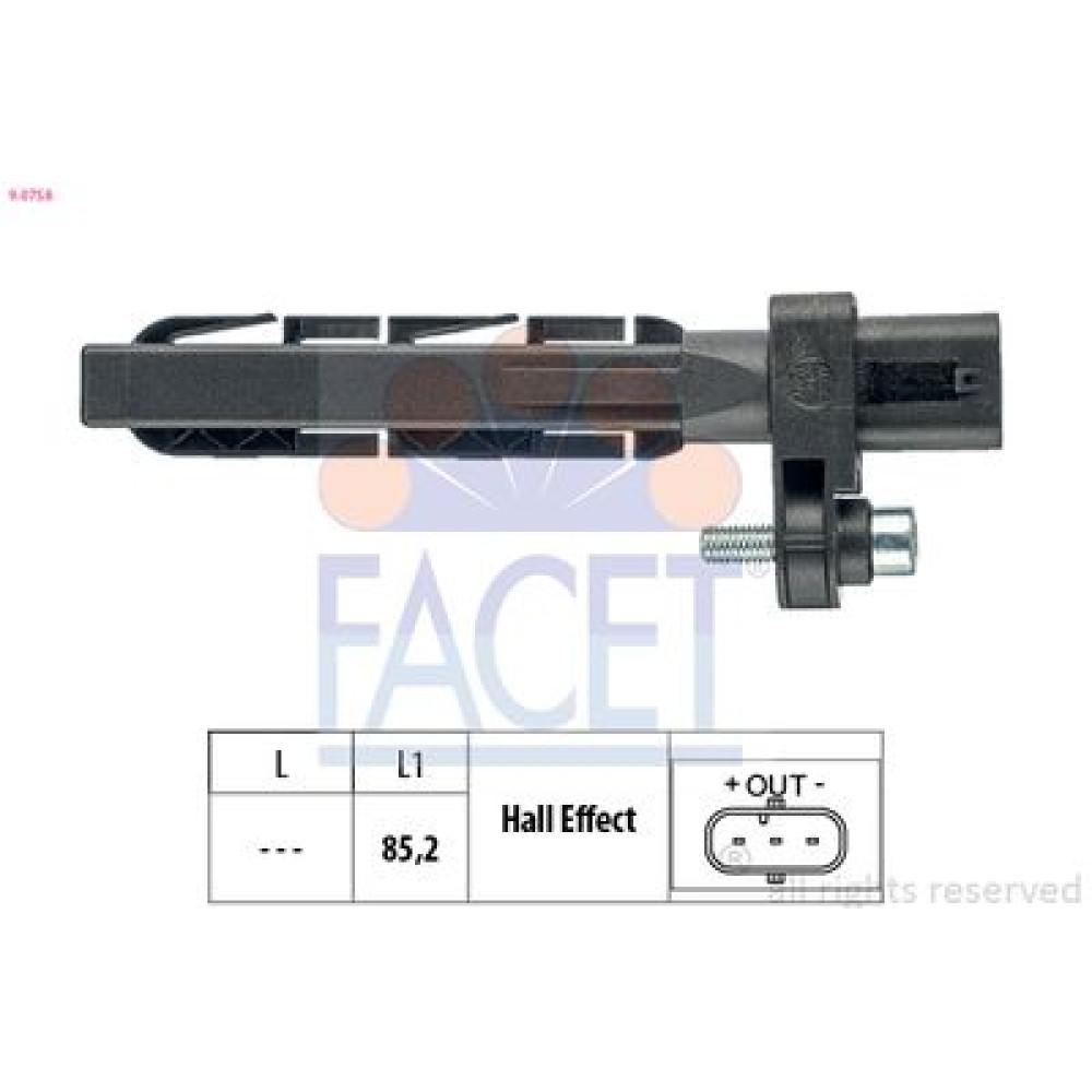 Датчик положения коленчатого вала FACET 90758