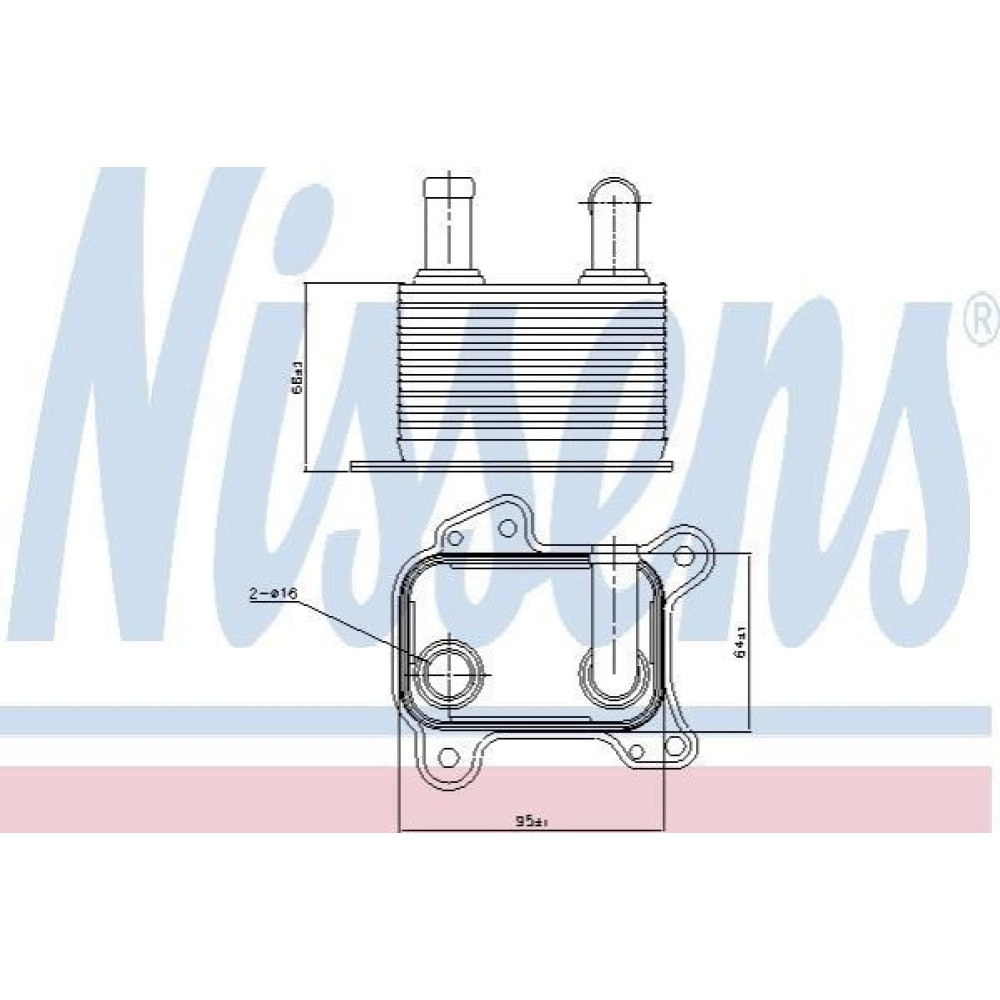 Радиатор масляный NISSENS 90825