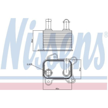 Радіатор оливний NISSENS 90825