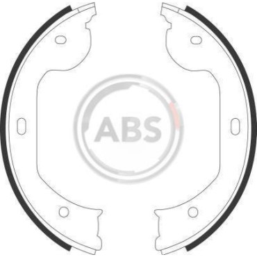 Тормозные колодки задние ABS 9109