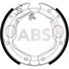 Гальмівні колодки зад. MITSUBISHI L400 95-00/PAJERO 98- ABS 9115
