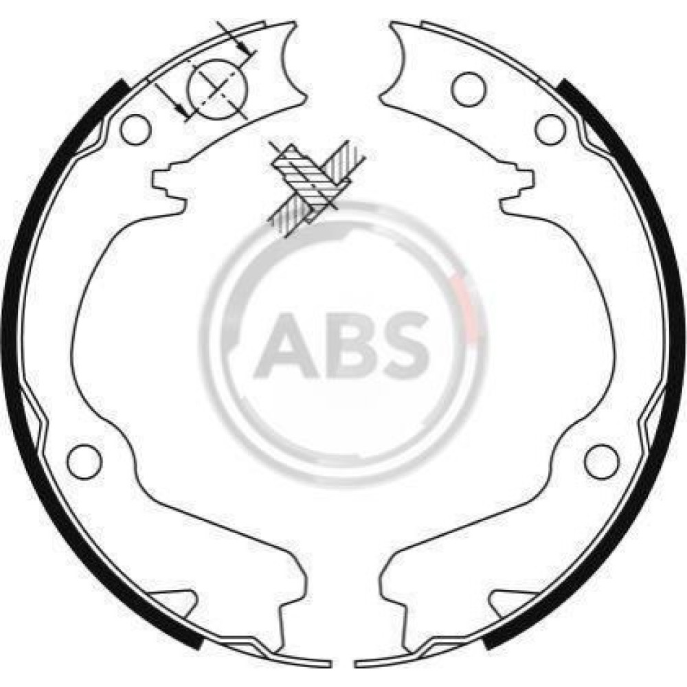 Колодки ручного гальма ABS 9116