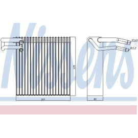 Испаритель кондиционера NISSENS 92188